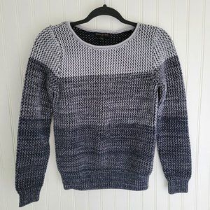 Banana Republic thick knit blue grey sweater XS